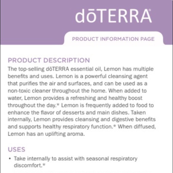 Essential Oil ๐doTerra Lemon - Picture 4 of 7